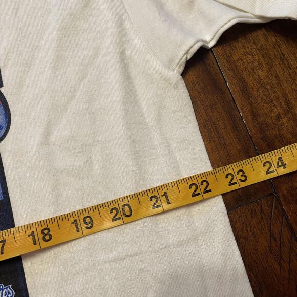 Vintage New York Yankees Shirt Mens Large Twin Towers World Series Starter 90s - Picture 8 of 9